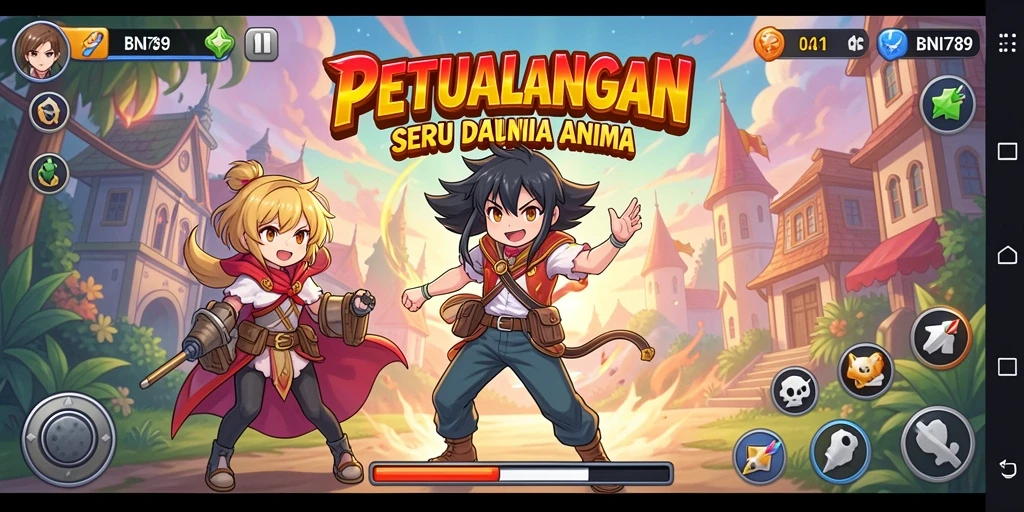 Gameplay BNI789 yang penuh warna dalam dunia Anime.