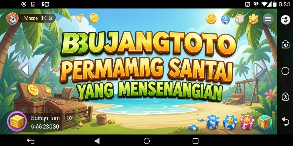Tampilan gameplay BUJANGTOTO yang ceria dan menghibur.