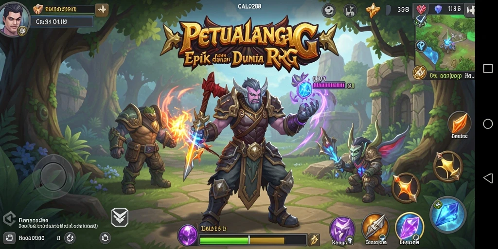 Gameplay seru dalam <strong>CALO288</strong>, menjelajahi dunia RPG yang fantastis.