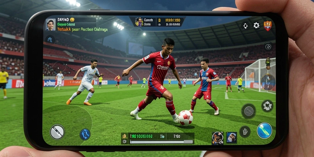 Tangkapan layar <strong>DAYA4D</strong> menampilkan aksi seru di lapangan sepak bola.