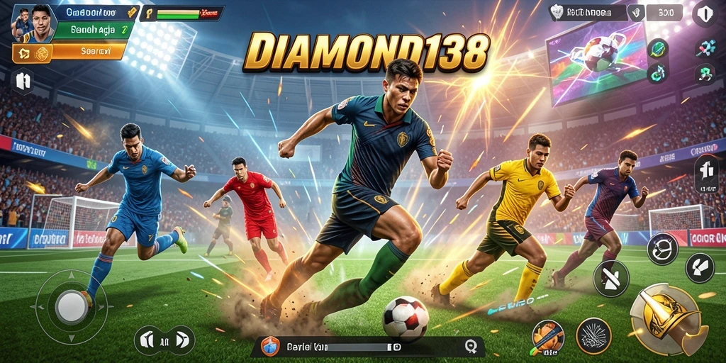 Gameplay menarik DIAMOND138 yang menggambarkan aksi olahraga.