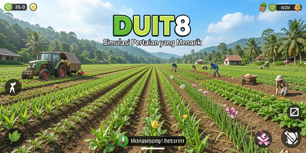 Tangkapan layar gameplay pertanian yang menarik di DUIT8.