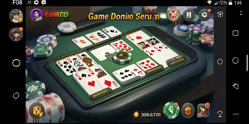 Tampilan gameplay menarik dari FO8 dalam permainan Domino.