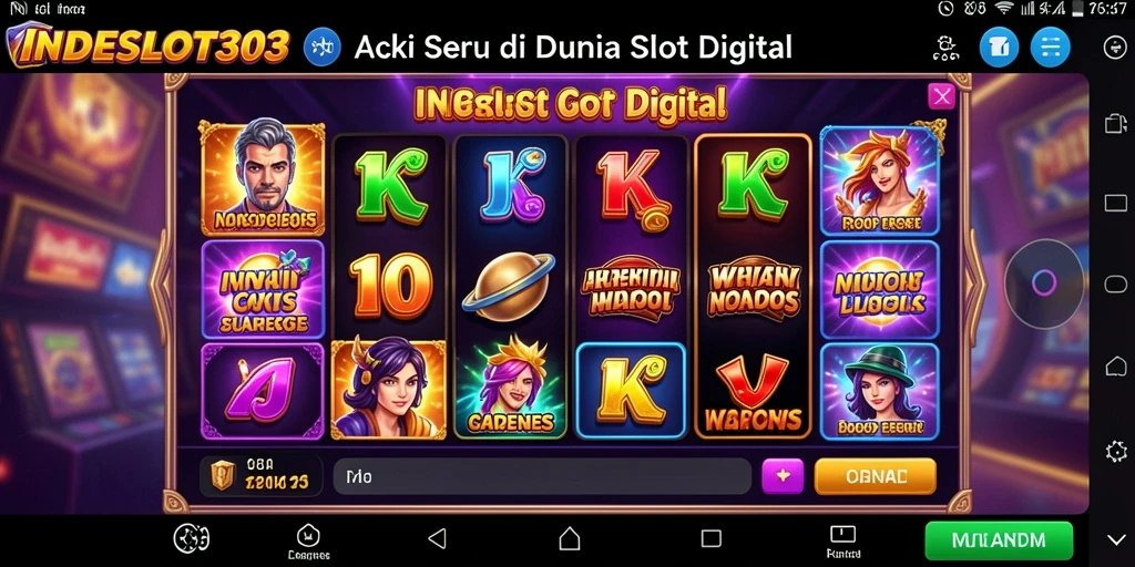 Screenshot menampilkan gameplay seru dan mendebarkan di INDESLOT303.
