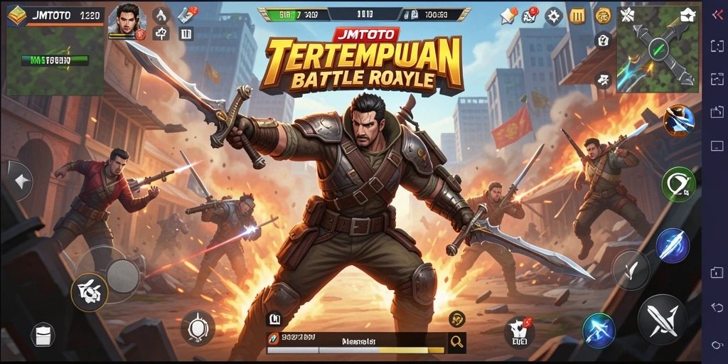 Gameplay seru JMTOTO dalam pertempuran Battle Royale.