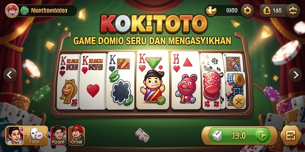 Tampilan gameplay KOKITOTO dengan grafis menarik dan gameplay seru.