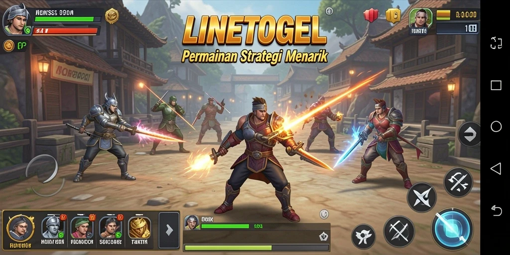 Tampilan gameplay LINETOGEL yang menarik dan strategis.