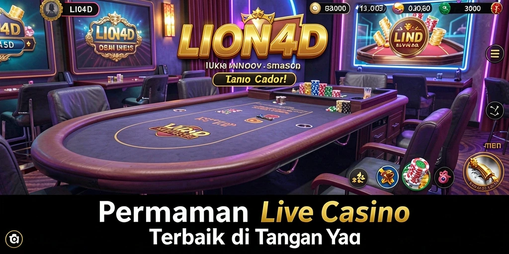 Tampilan menakjubkan gameplay LION4D yang seru dan interaktif.