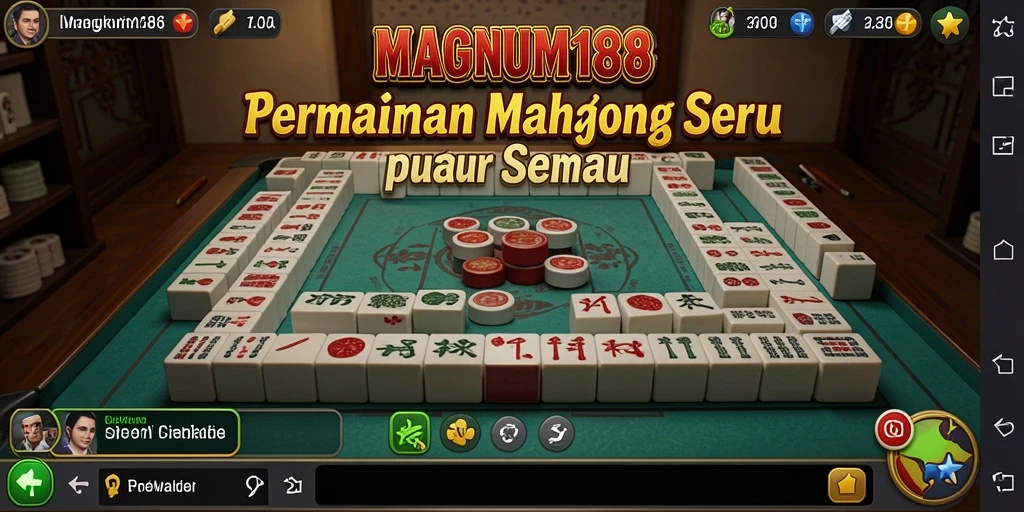 Gameplay MAGNUM188 yang seru dengan ubin Mahjong berwarna-warni.
