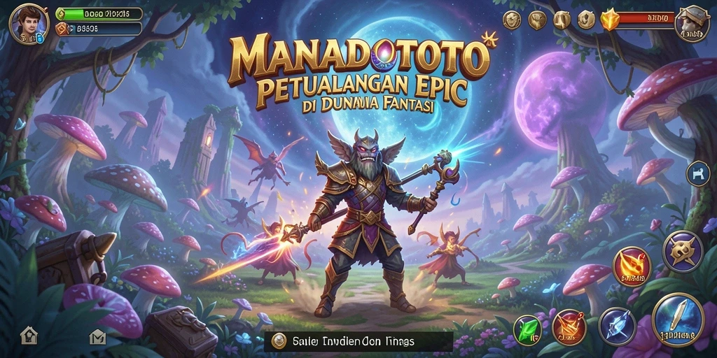 Tampilan mendebarkan dari gameplay ARPG MANADOTOTO yang penuh aksi.