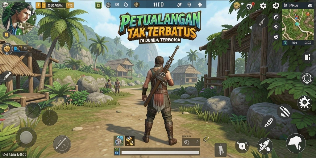 Gameplay seru dalam dunia terbuka MPOID yang menantang.