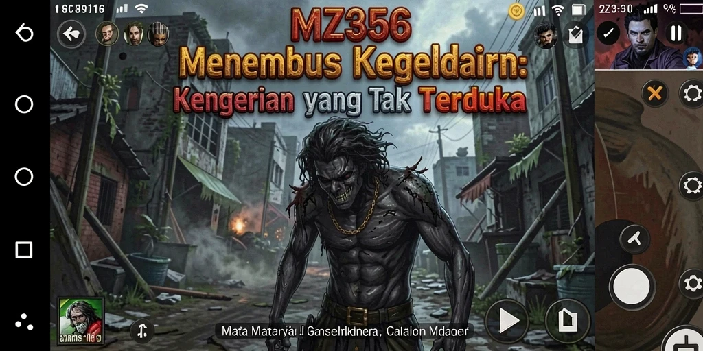 Gameplay menegangkan di dunia kegelapan MZ356.