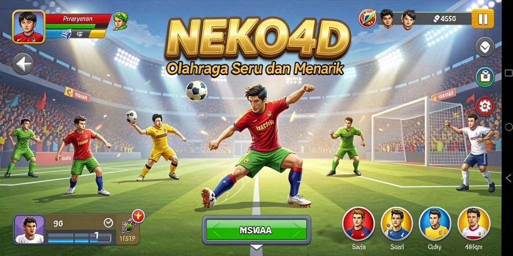 Tampilan gameplay seru dalam NEKO4D dengan mode olahraga yang menarik.