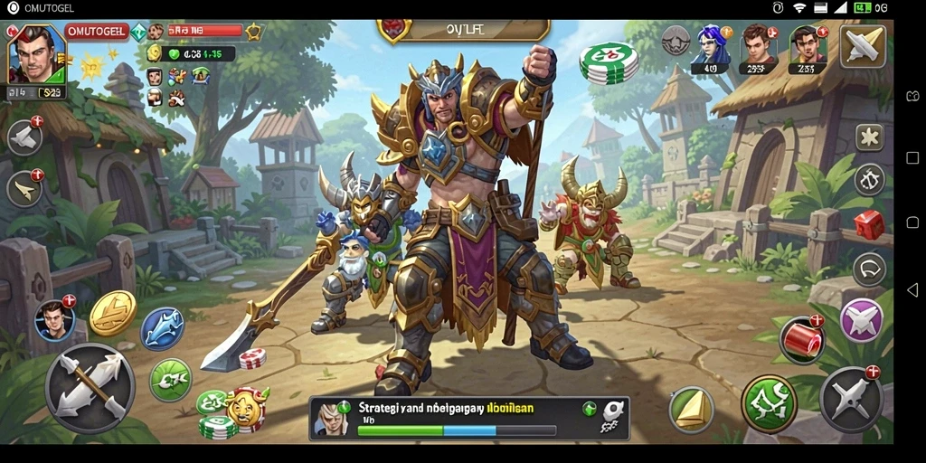 Tampilan gameplay OMUTOGEL yang menarik dan interaktif.