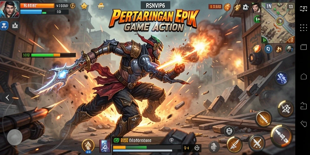 Screenshot menampilkan aksi seru dalam RSNVIP6 dengan grafis menakjubkan.