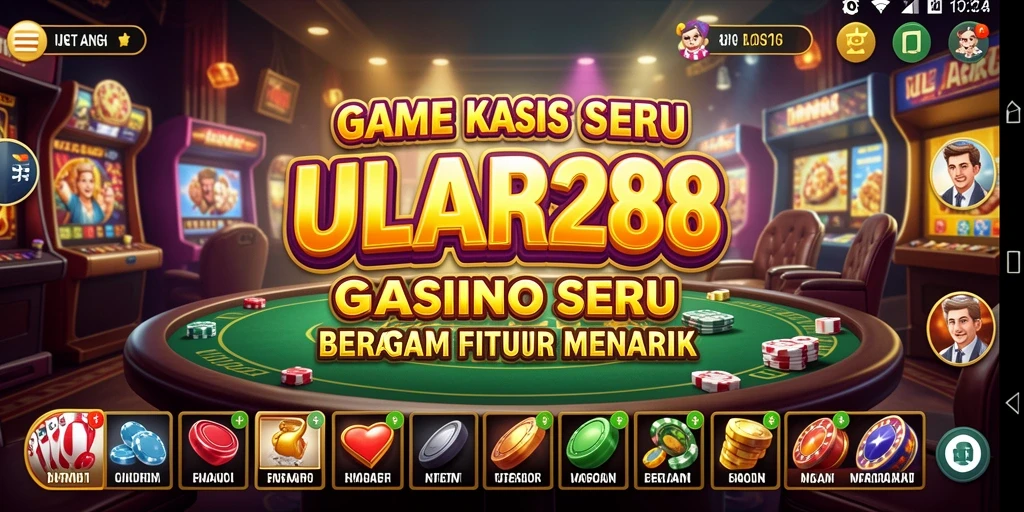 Tampilan menarik dari gameplay Kasino ULAR288 yang mendebarkan.