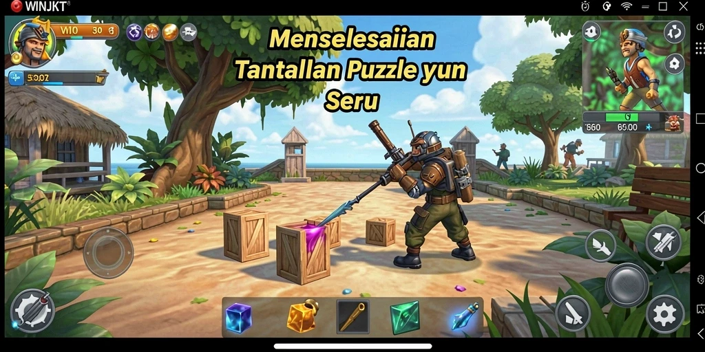 Tampilan gameplay seru dari WINJKT yang penuh tantangan.